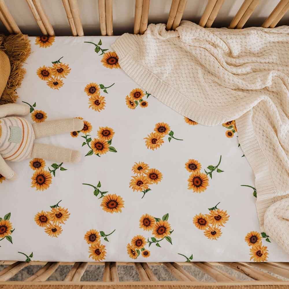 Sunflower Organic Fitted Cot Sheet - Image 7