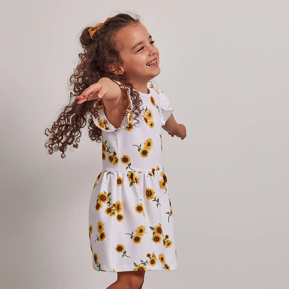Sunflower Short Sleeve Organic Dress - Image 11