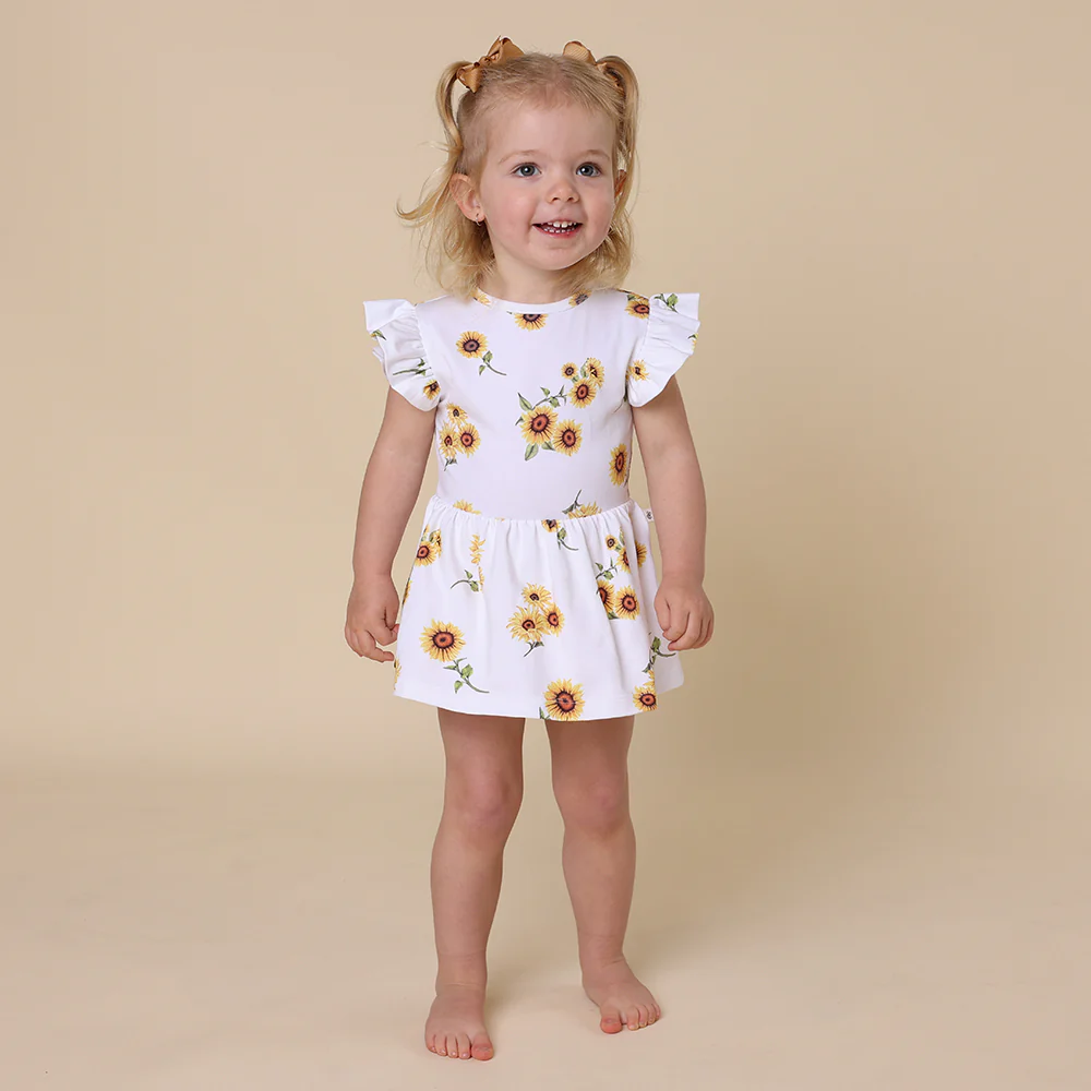 Sunflower Short Sleeve Organic Dress - Image 12