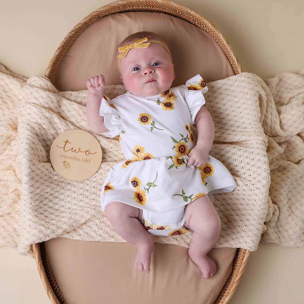 Sunflower Short Sleeve Organic Dress - Image 13