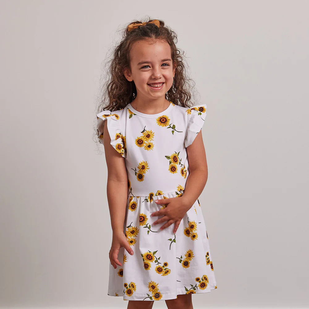 Sunflower Short Sleeve Organic Dress - Image 14