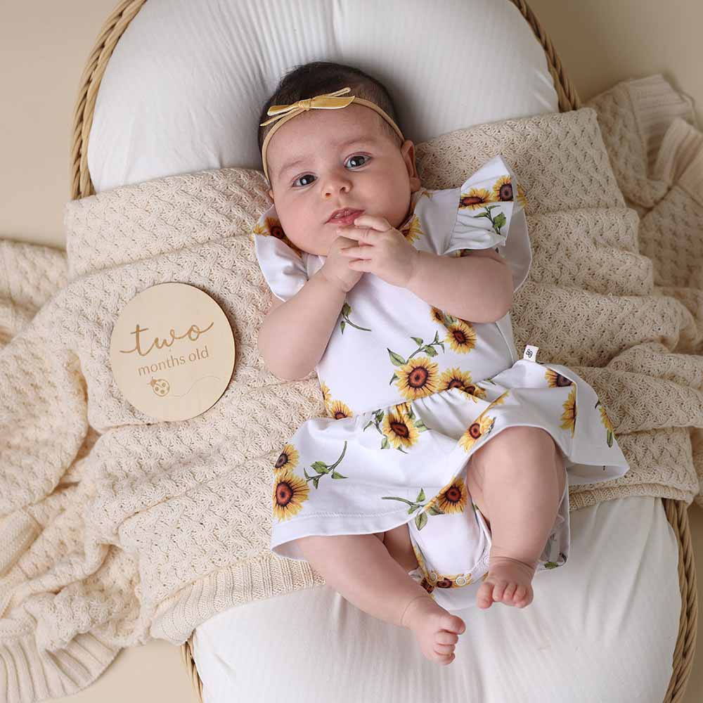 Sunflower Short Sleeve Organic Dress - Image 17