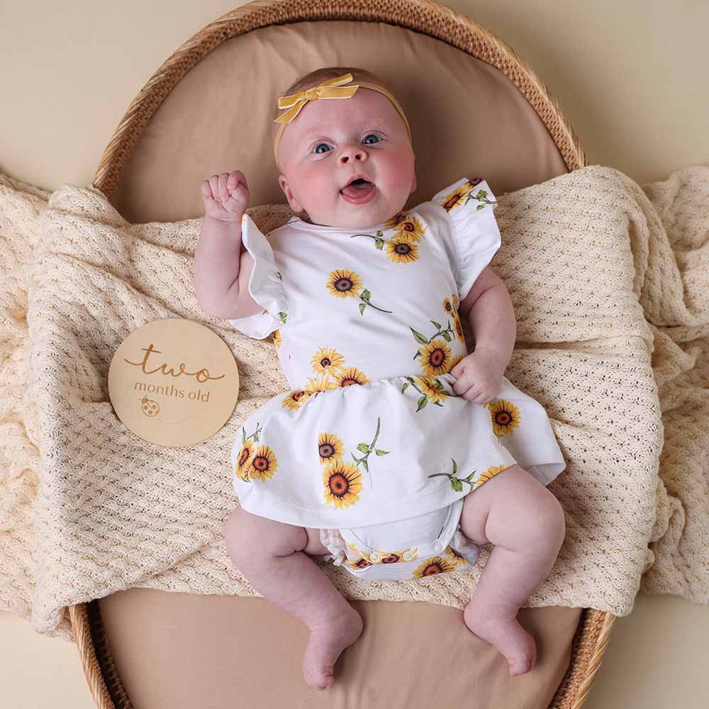 Sunflower Short Sleeve Organic Dress - Image 3