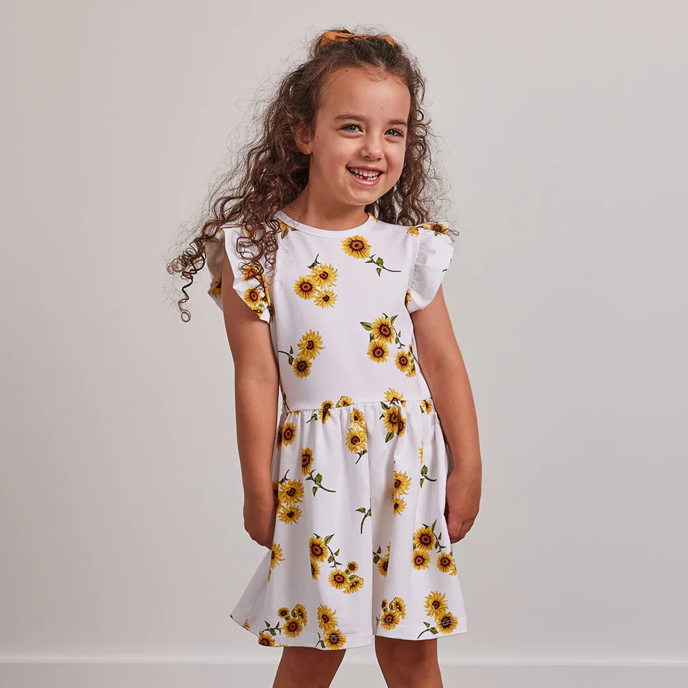 Sunflower Short Sleeve Organic Dress - Image 4
