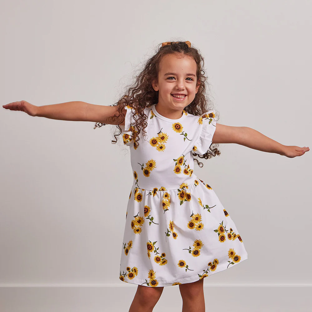 Sunflower Short Sleeve Organic Dress - Image 7
