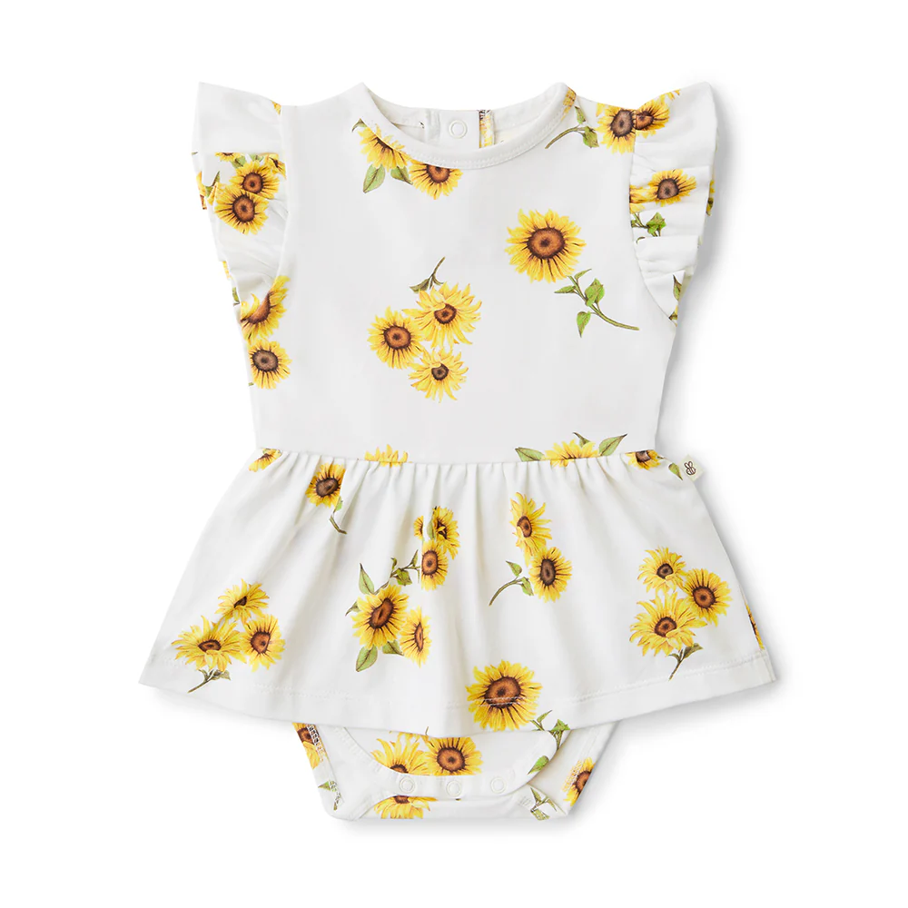 Sunflower Short Sleeve Organic Dress - Image 8