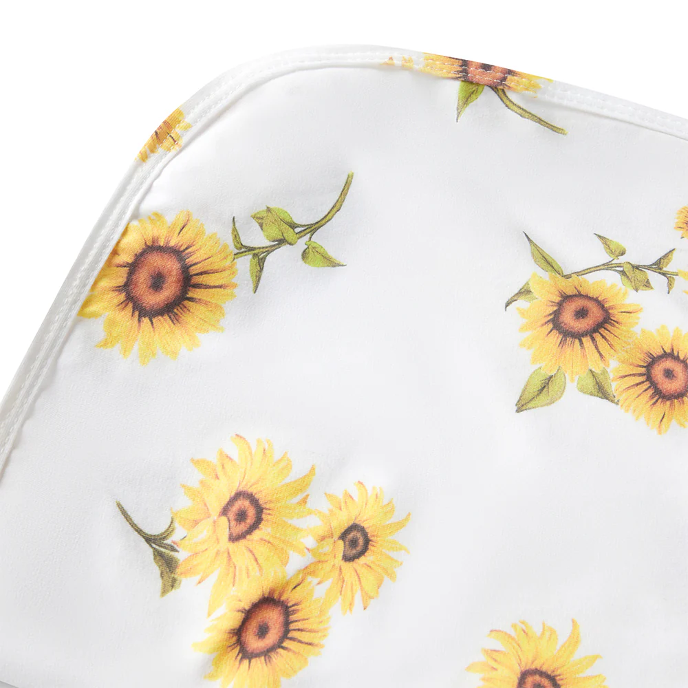 Sunflower Organic Jersey Wrap & Topknot Set - Image 4