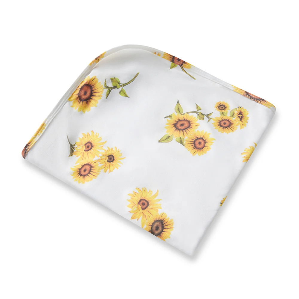Sunflower Organic Jersey Wrap & Topknot Set - Image 5