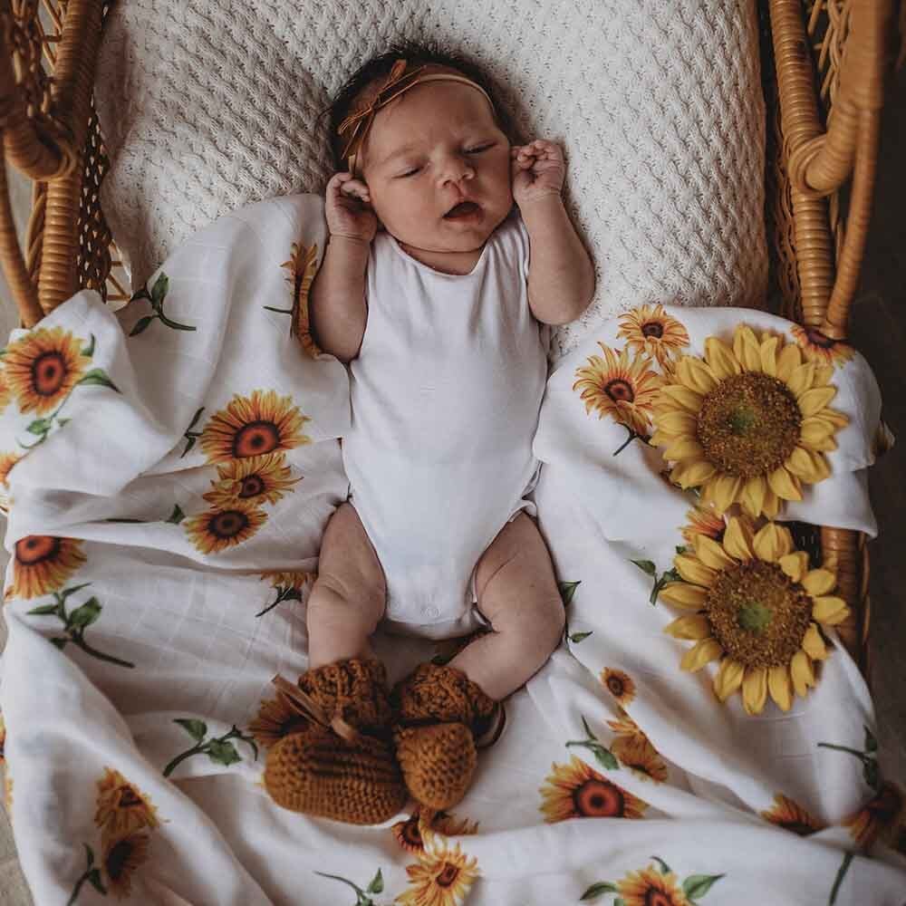 Sunflower Organic Muslin Wrap - Image 4
