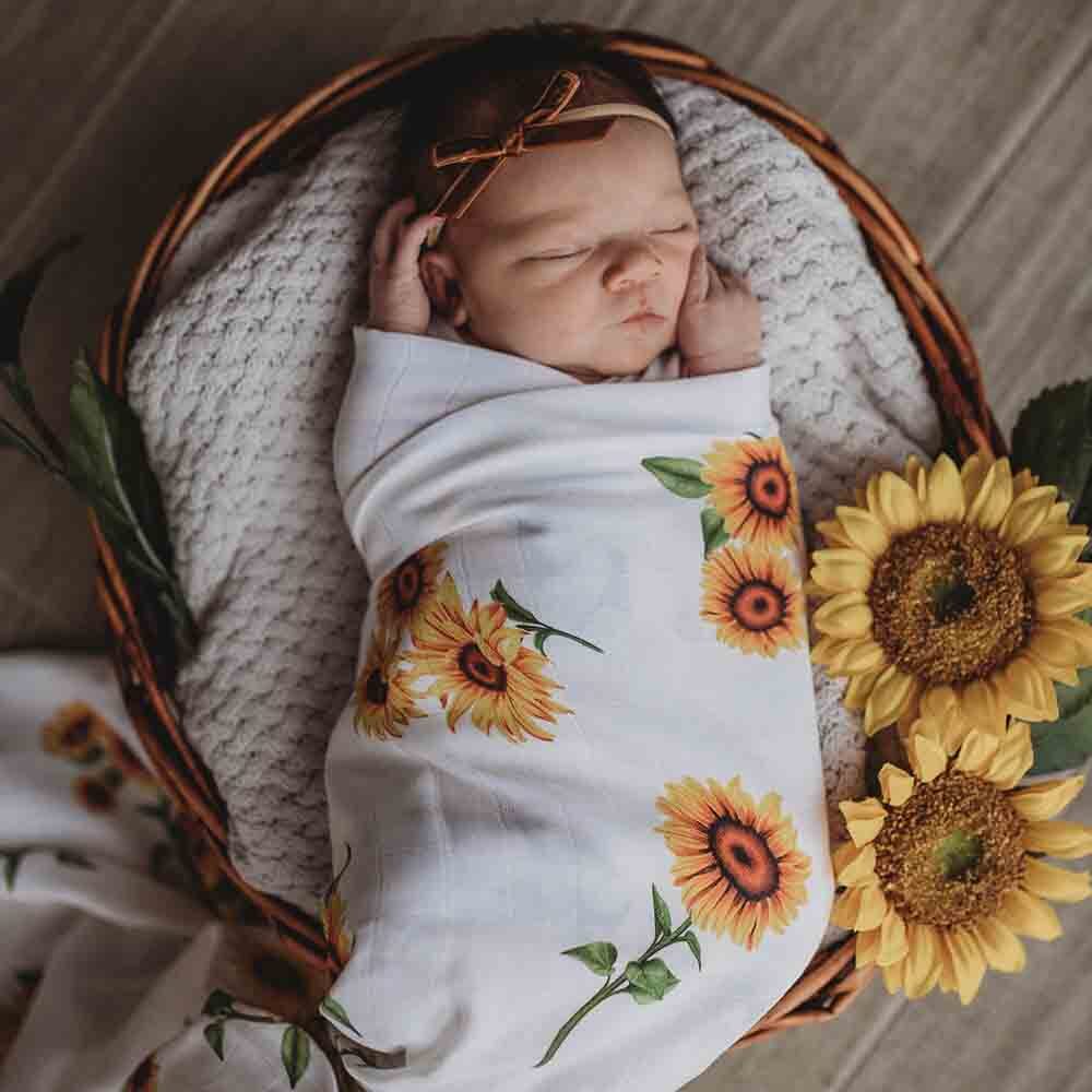 Sunflower Organic Muslin Wrap - Image 5