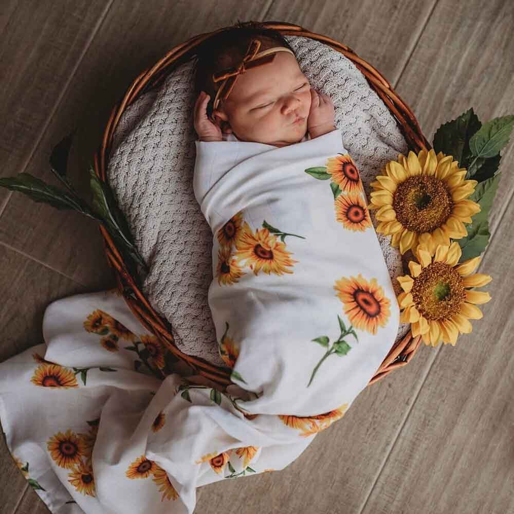 Sunflower Organic Muslin Wrap - Image 6