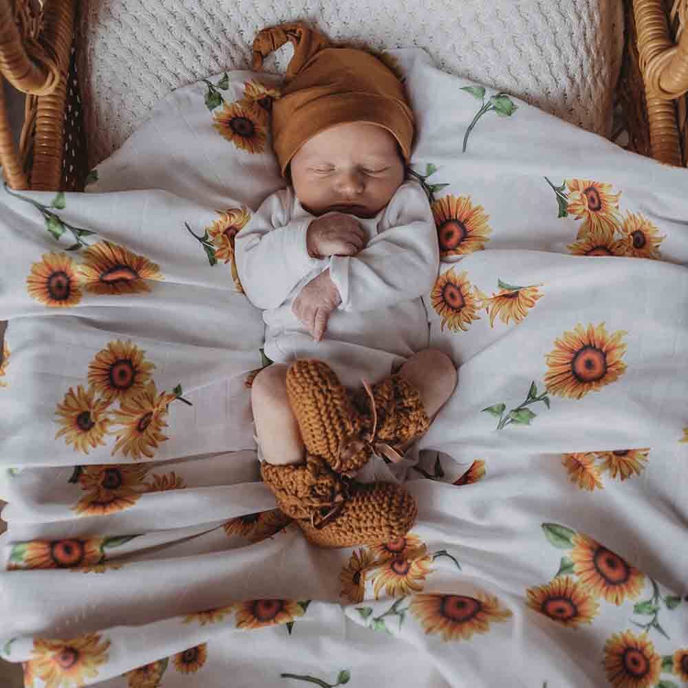 Sunflower Organic Muslin Wrap - Image 7