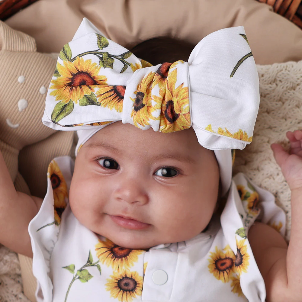 Sunflower Organic Oversized Bow - Image 3