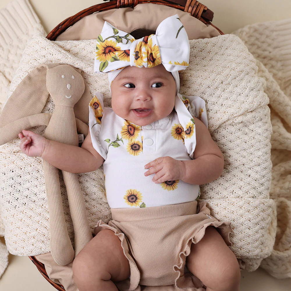 Sunflower Organic Oversized Bow - Image 4