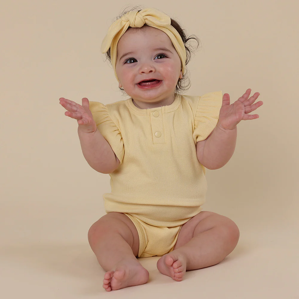 Sunlight Short Sleeve Organic Bodysuit with Frill - Image 10