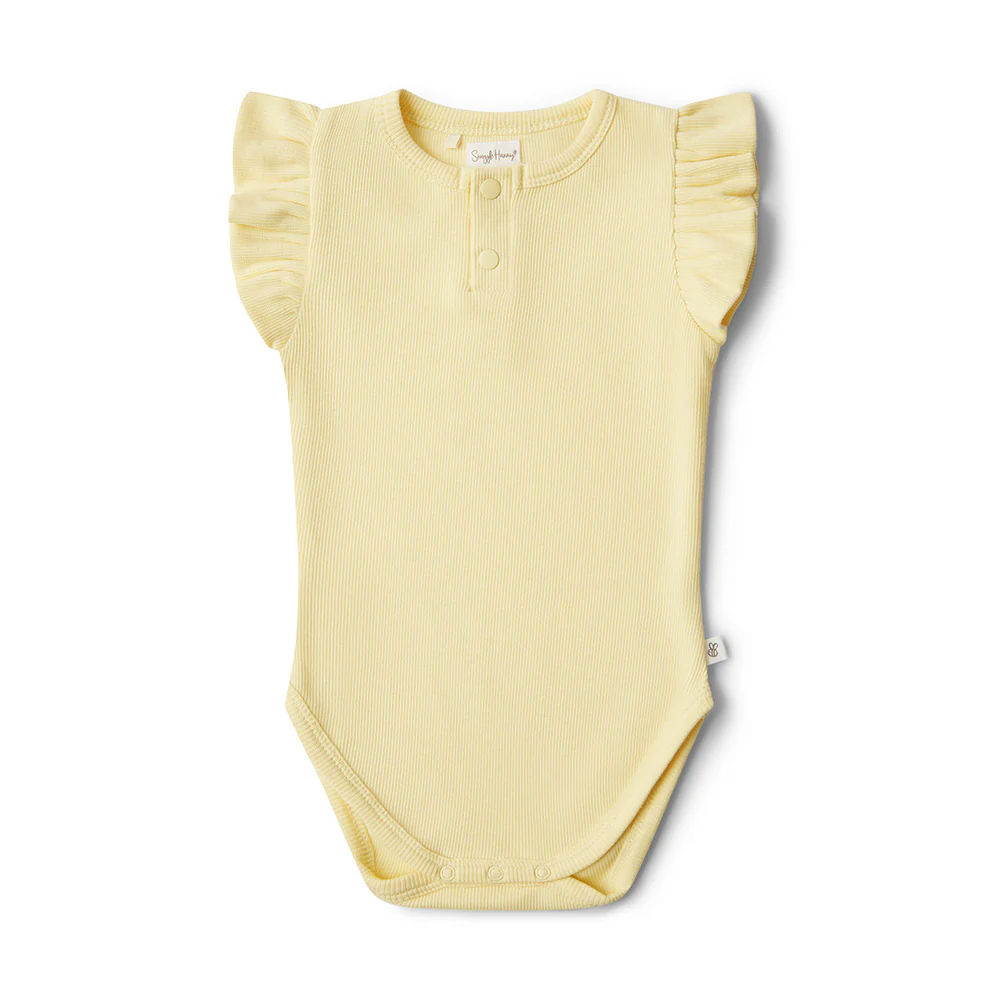 Sunlight Short Sleeve Organic Bodysuit with Frill - Image 2