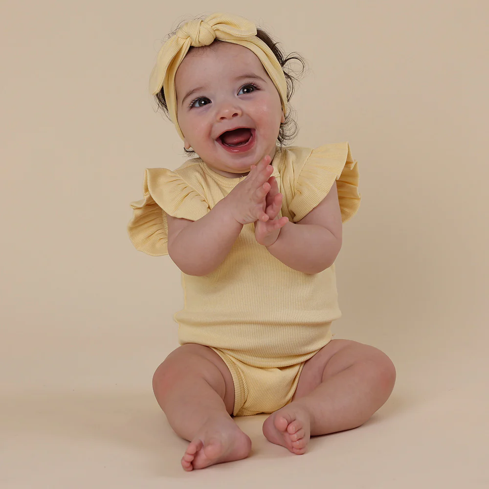 Sunlight Short Sleeve Organic Bodysuit with Frill - Image 5