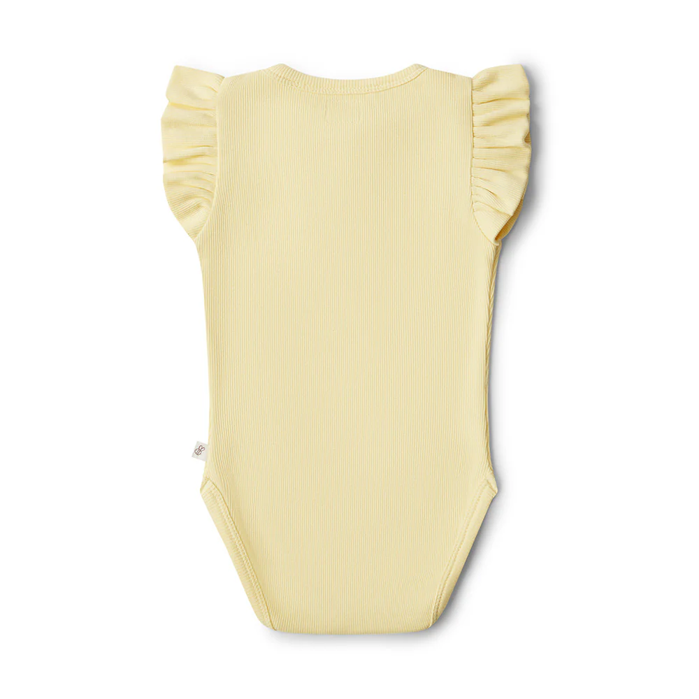 Sunlight Short Sleeve Organic Bodysuit with Frill - Image 6