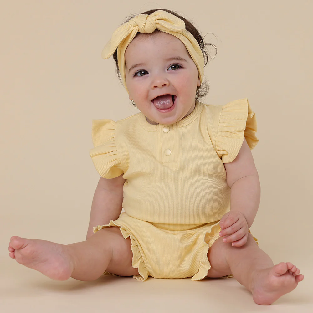 Sunlight Short Sleeve Organic Bodysuit with Frill - Image 8
