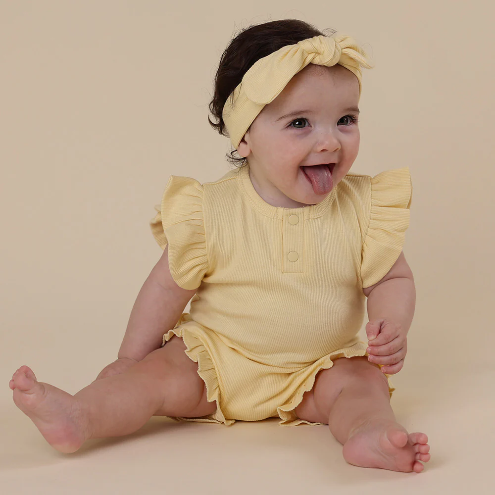 Sunlight Short Sleeve Organic Bodysuit with Frill - Image 9