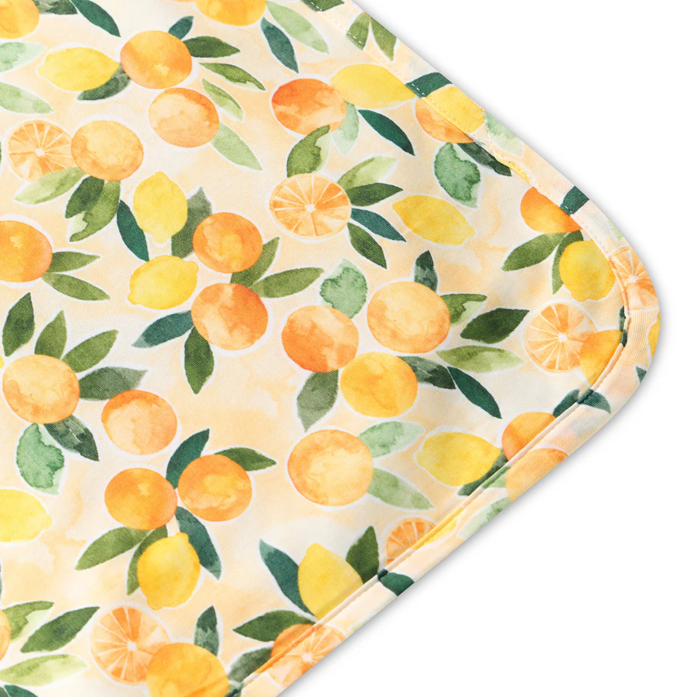 Sunny Citrus Organic Hooded Baby Towel - Image 5