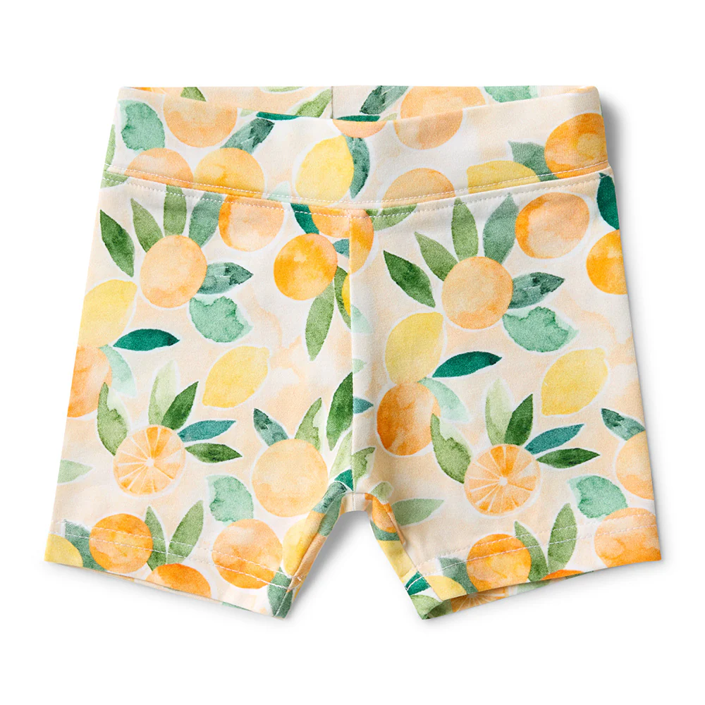 Sunny Citrus Organic Bike Shorts - Image 2