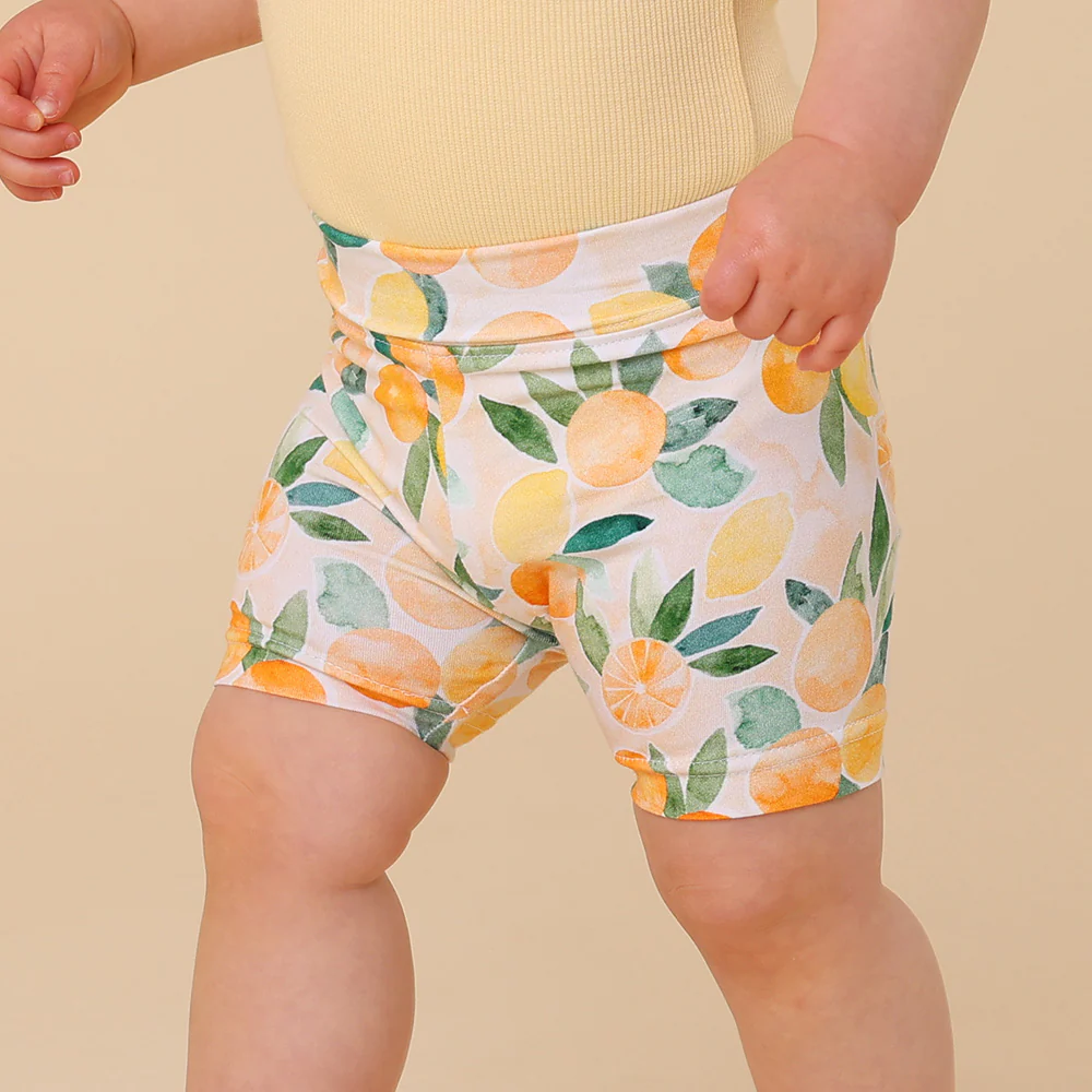 Sunny Citrus Organic Bike Shorts - Image 3