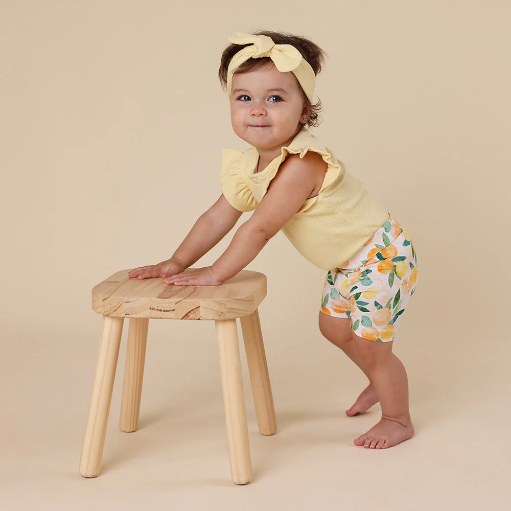 Sunny Citrus Organic Bike Shorts - Image 4