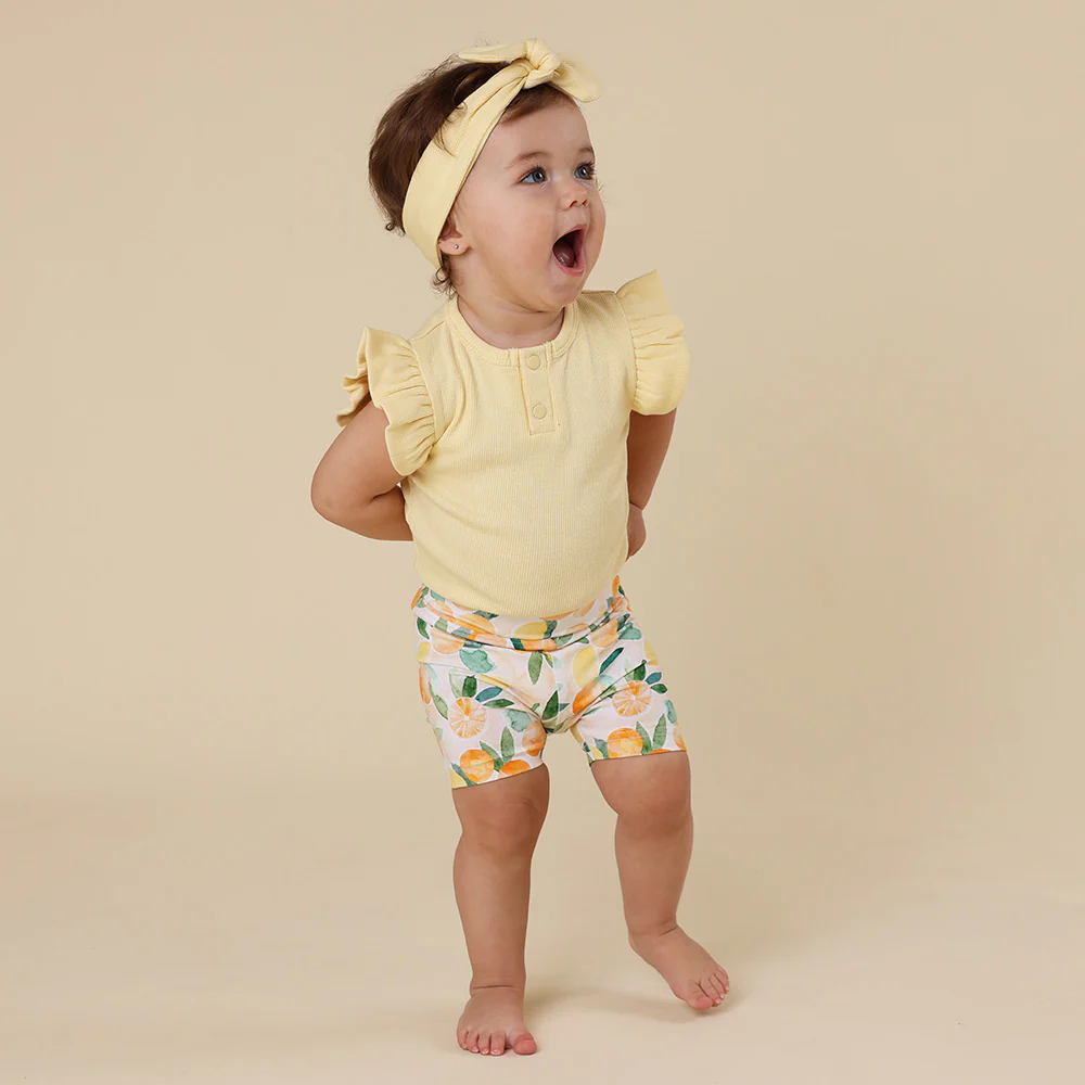 Sunny Citrus Organic Bike Shorts - Image 7