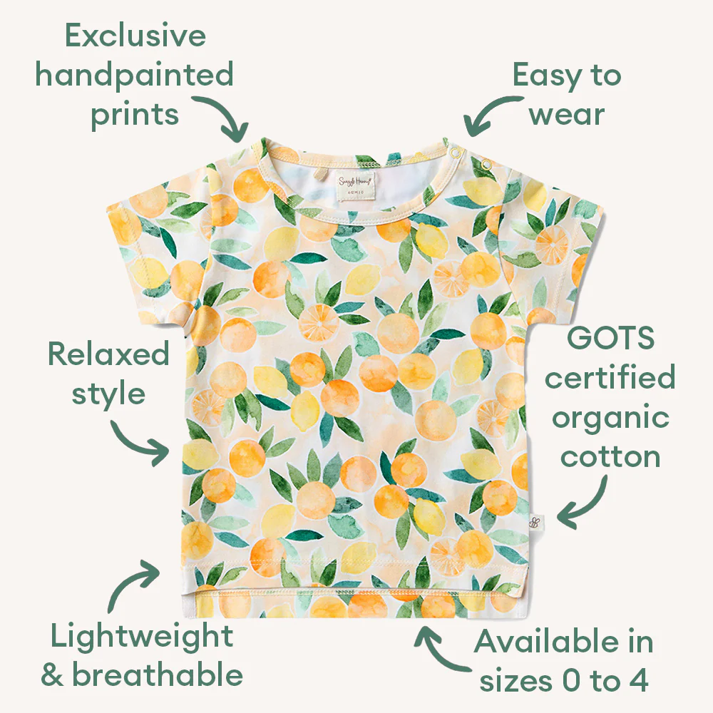 Sunny Citrus Organic T-Shirt - Image 4