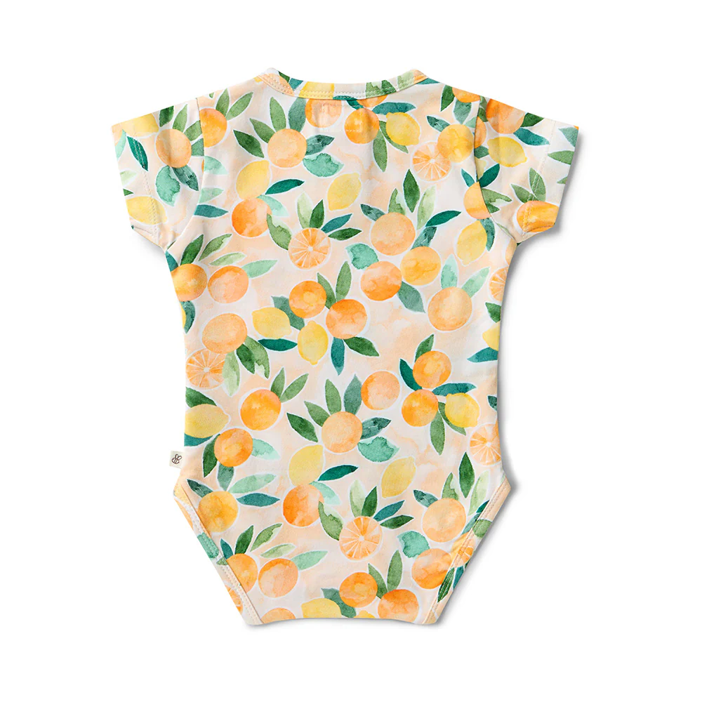 Sunny Citrus Short Sleeve Organic Bodysuit - Image 10