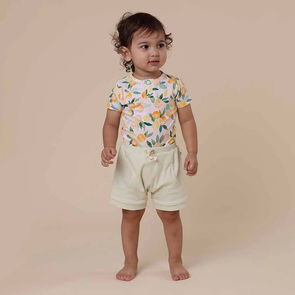 Sunny Citrus Short Sleeve Organic Bodysuit - Image 11