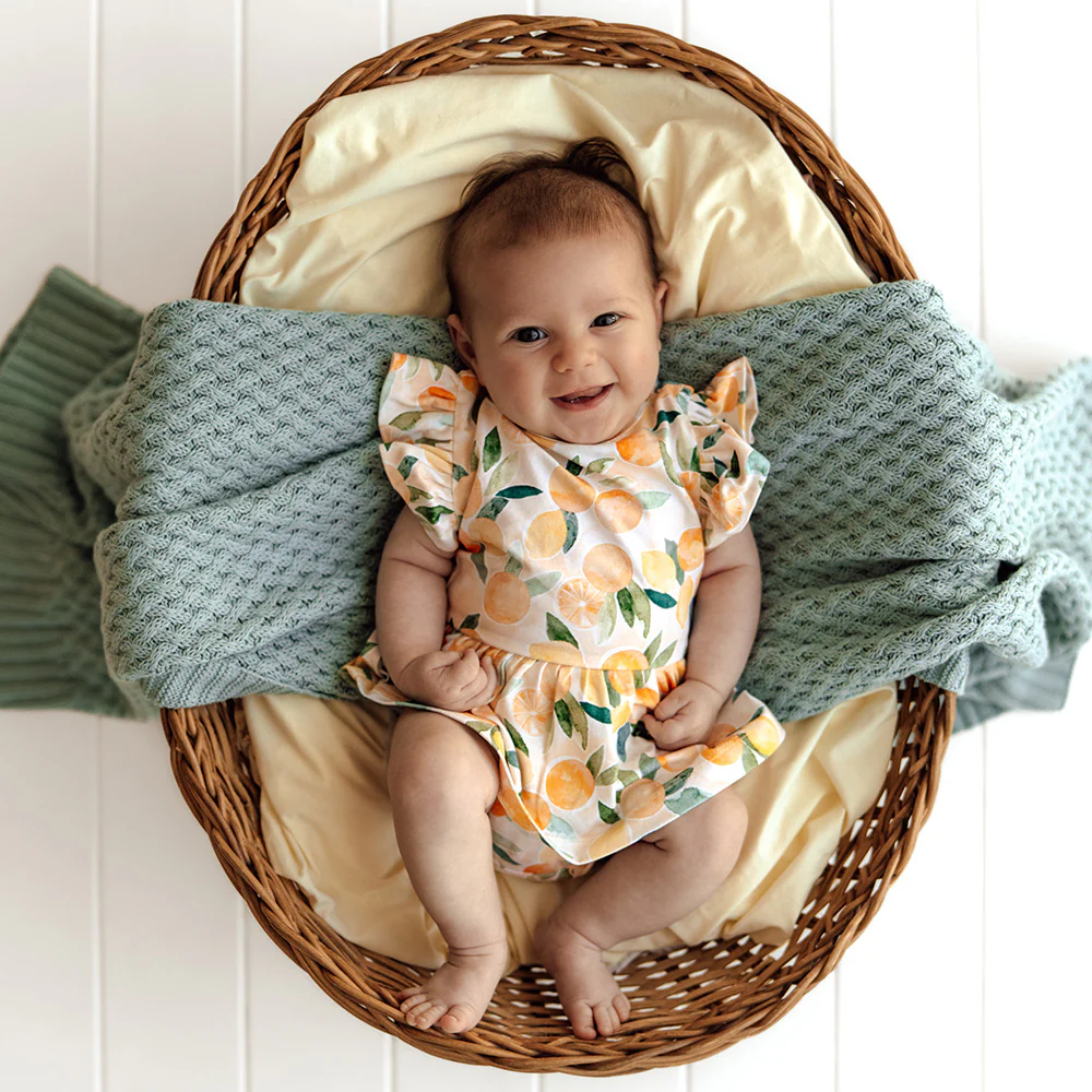Sunny Citrus Short Sleeve Organic Dress - Image 12