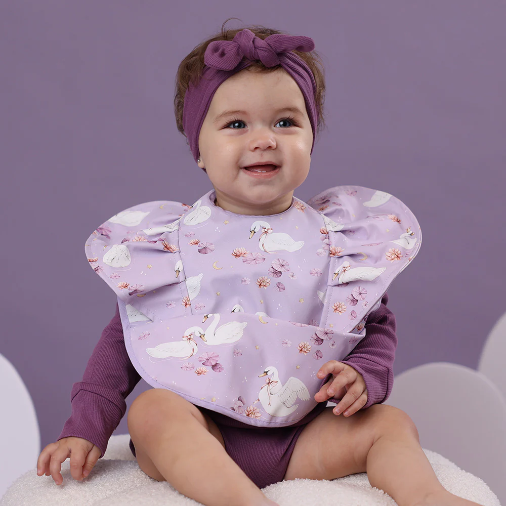 Swan Lake Frill Snuggle Bib - Image 3