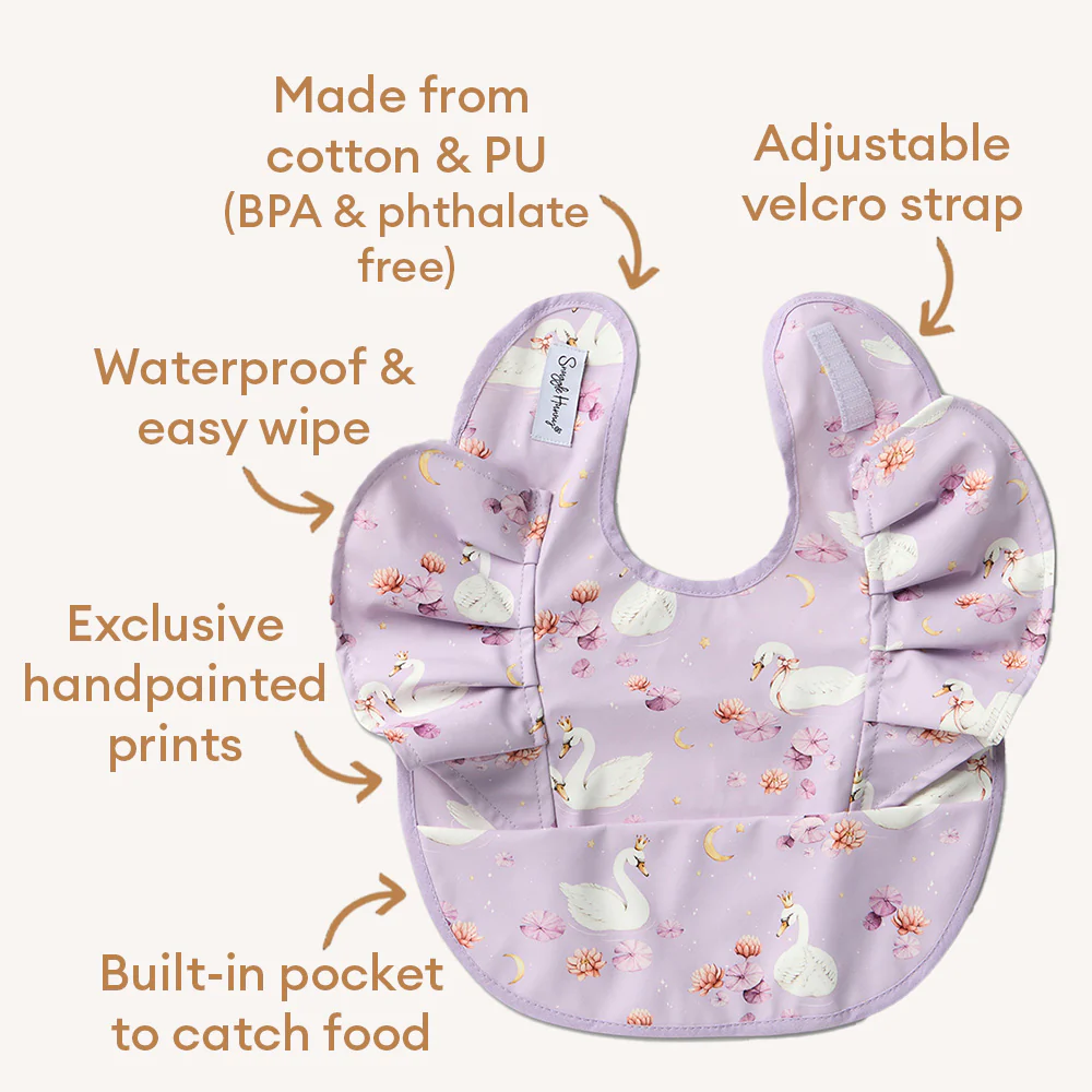 Swan Lake Frill Snuggle Bib - Image 4