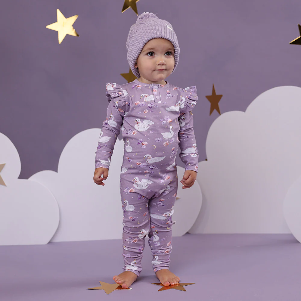 Swan Lake Organic Growsuit with Frill - Image 12