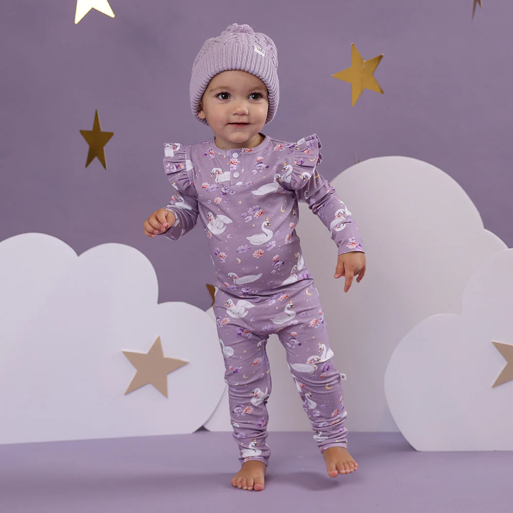 Swan Lake Organic Growsuit with Frill - Image 3