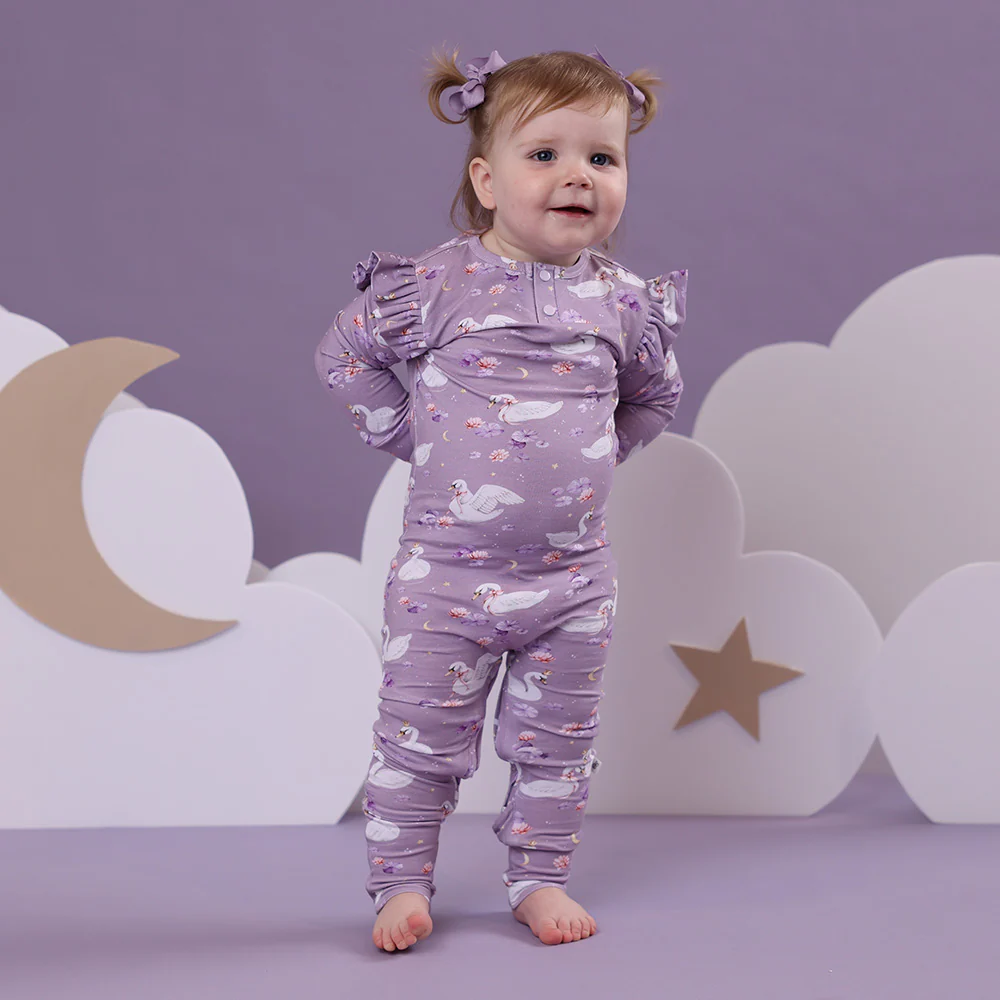 Swan Lake Organic Growsuit with Frill - Image 5