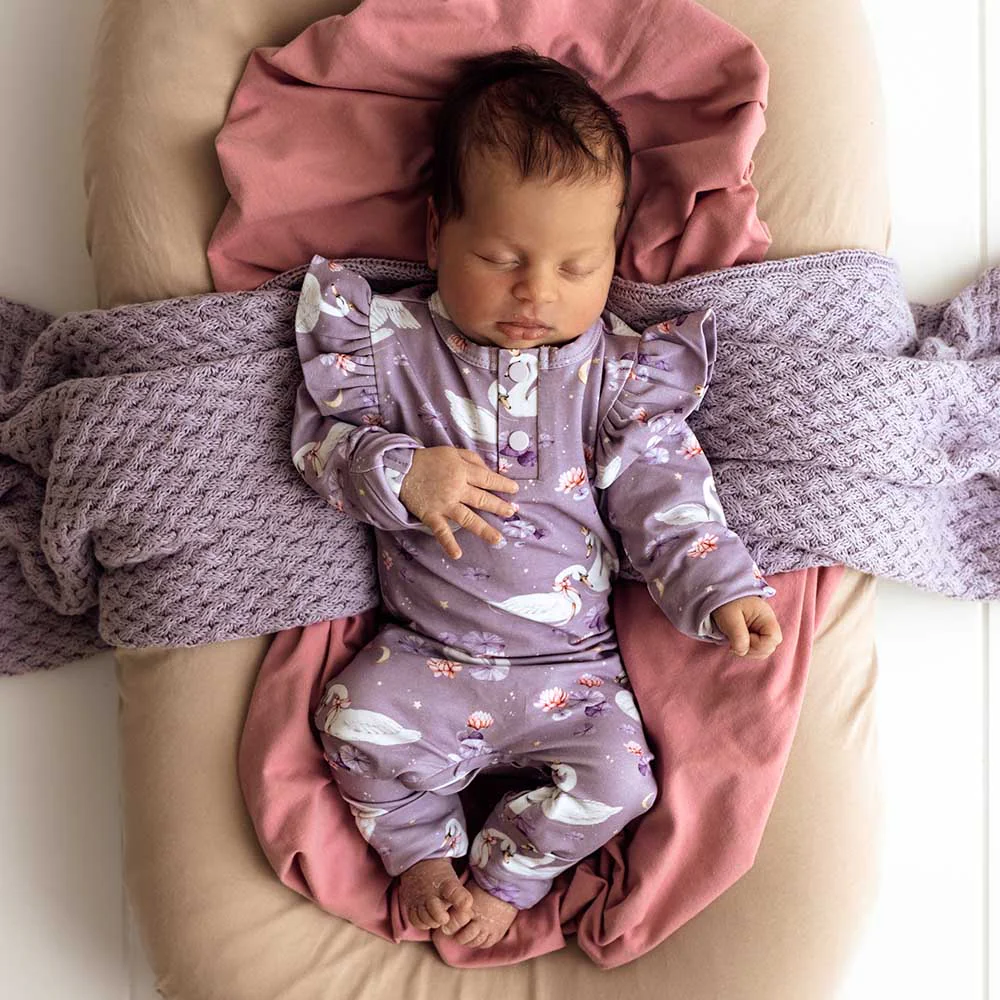 Swan Lake Organic Growsuit with Frill - Image 8