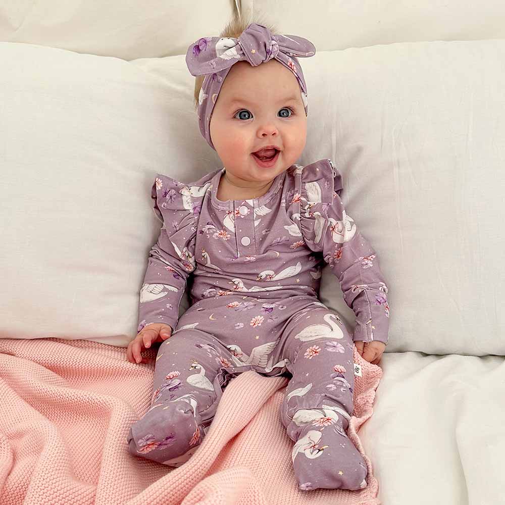 Swan Lake Organic Growsuit with Frill - Image 9
