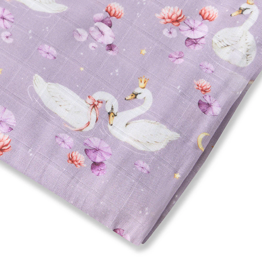 Swan Lake Organic Muslin Wrap - Image 5