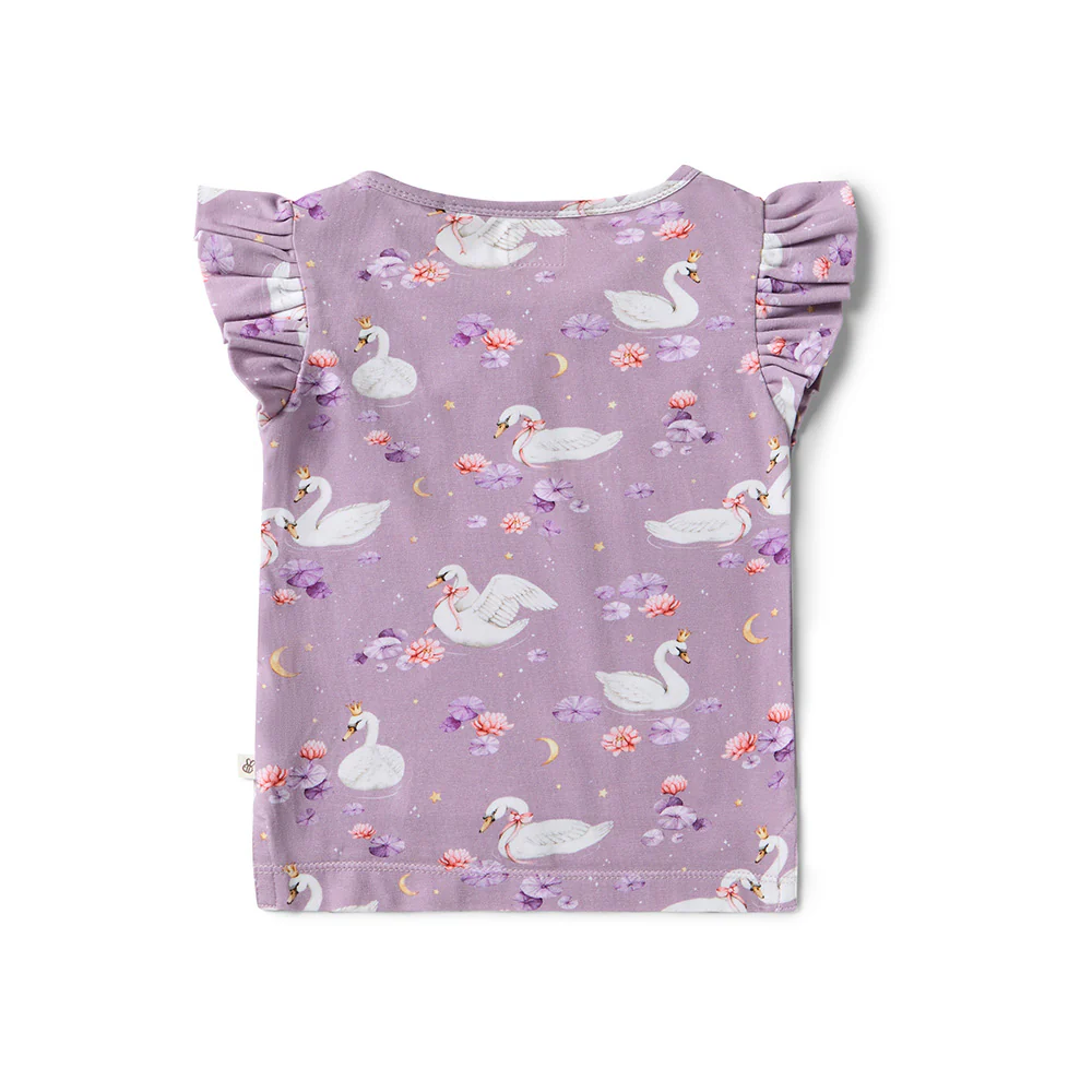 Swan Lake Organic T-Shirt with Frill - Image 5