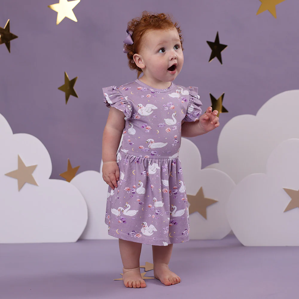 Swan Lake Short Sleeve Organic Dress - Image 10
