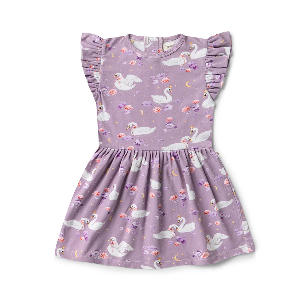 Swan Lake Short Sleeve Organic Dress - Image 12