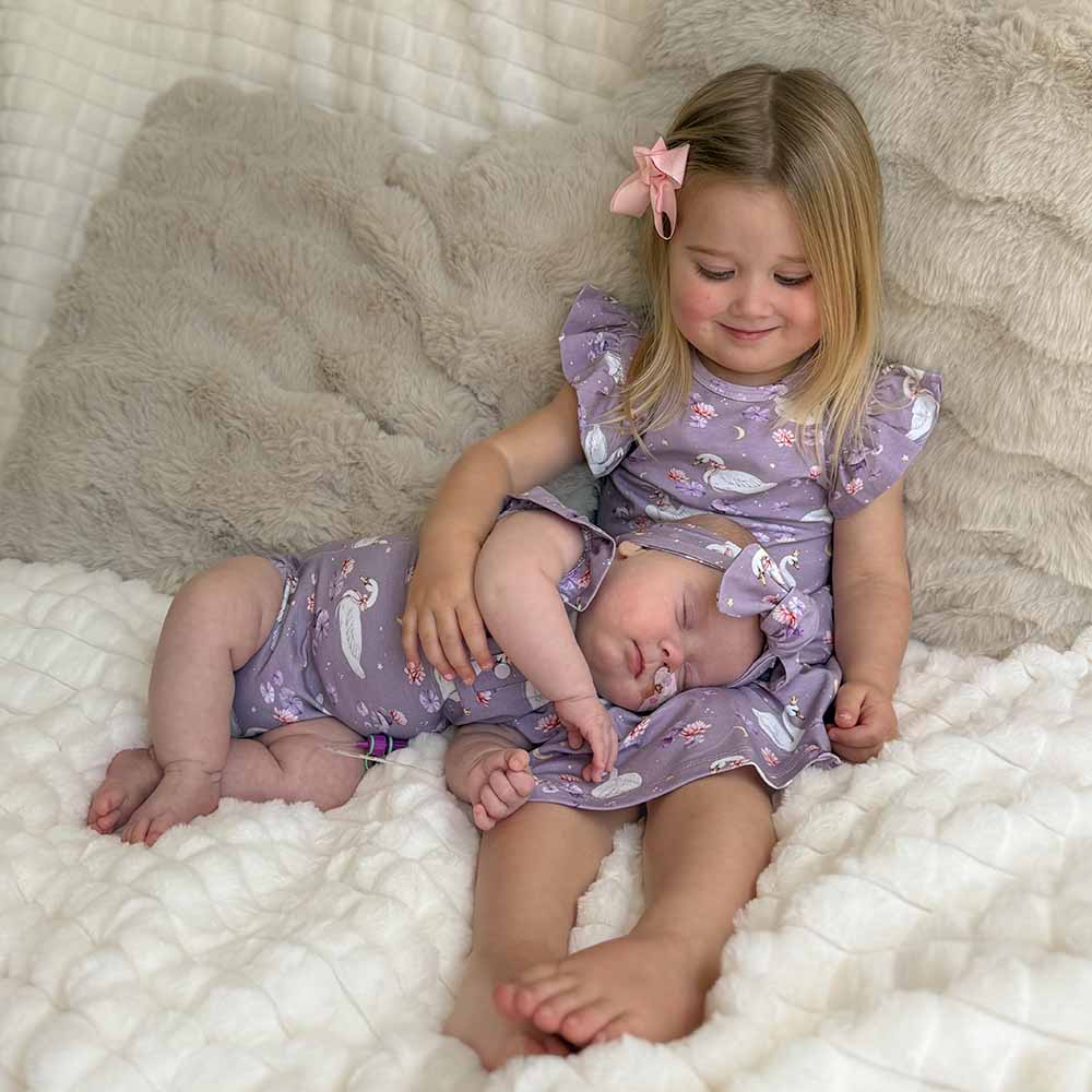 Swan Lake Short Sleeve Organic Dress - Image 17