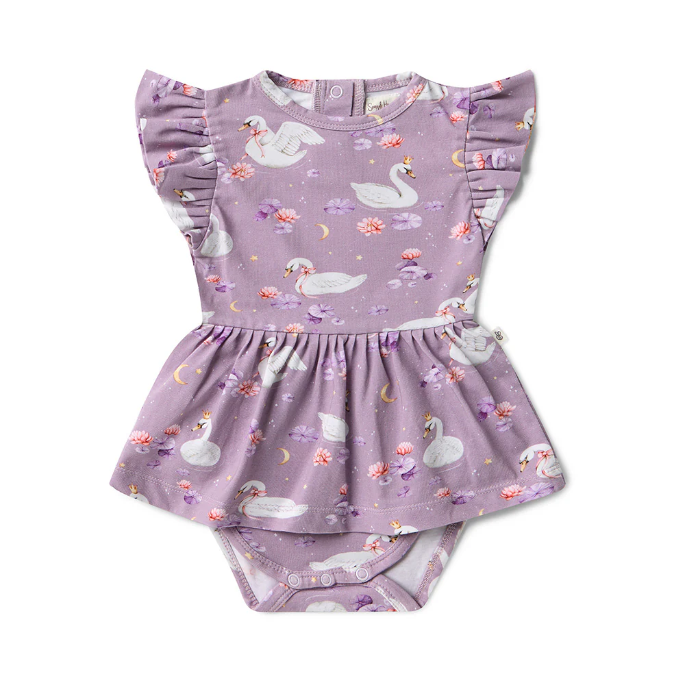 Swan Lake Short Sleeve Organic Dress - Image 2