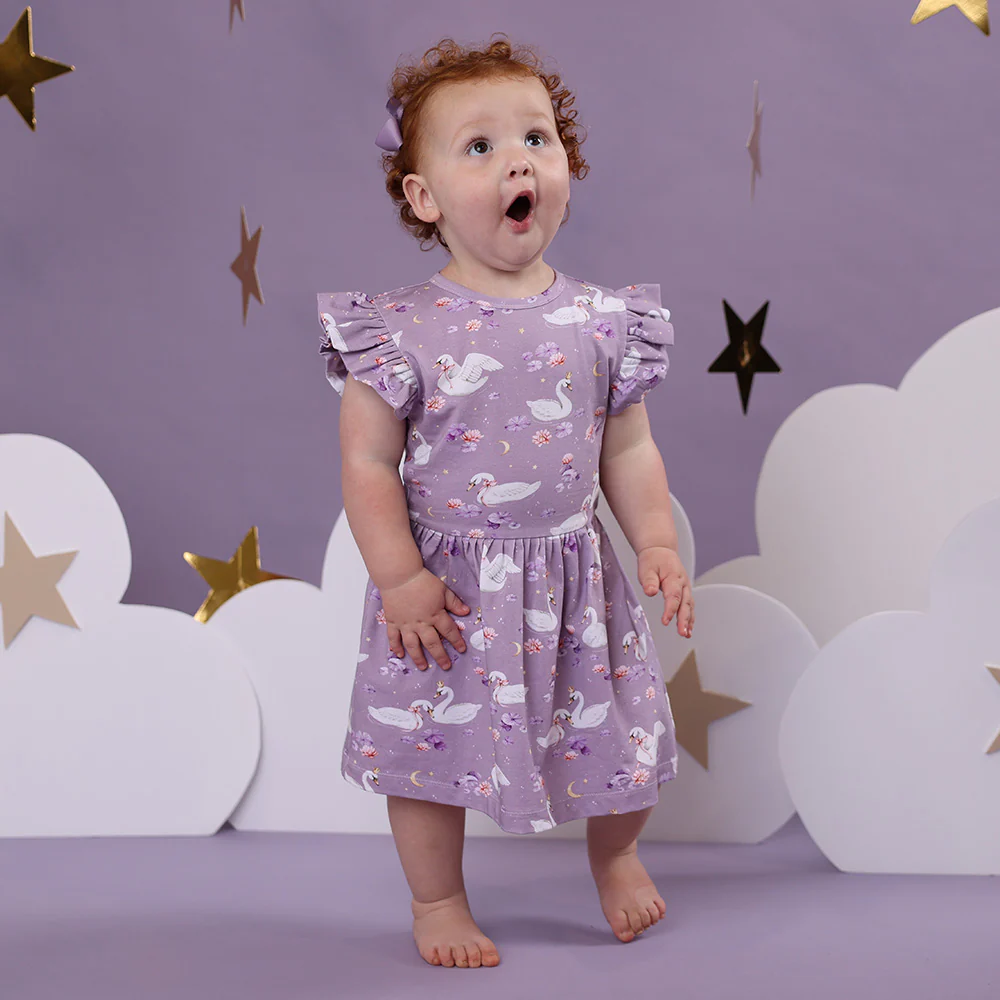 Swan Lake Short Sleeve Organic Dress - Image 3
