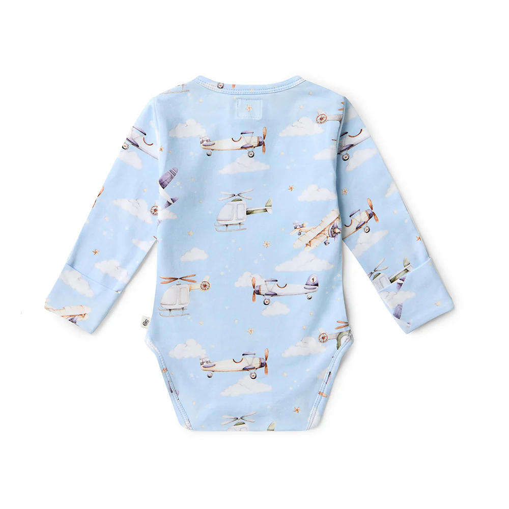 Taking Flight Long Sleeve Organic Bodysuit - Image 9