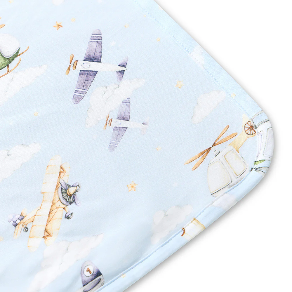 Taking Flight Organic Baby Towel & Wash Cloth Set - Image 6