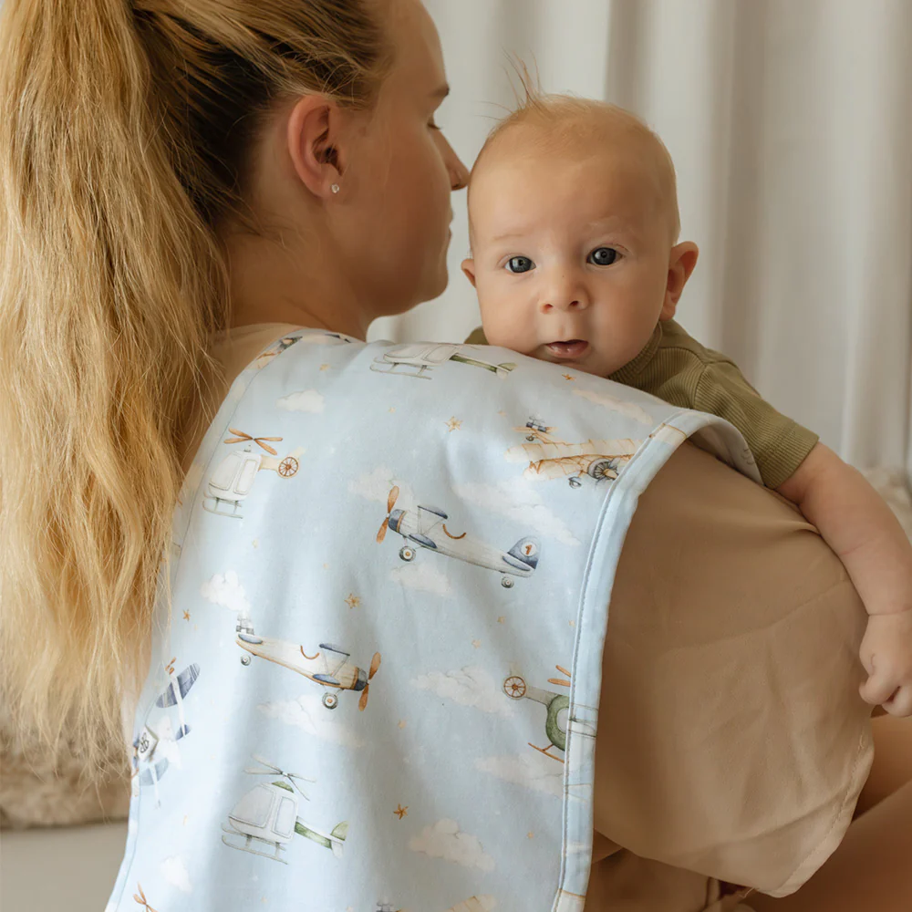 Taking Flight Organic Cotton Burp Cloth - Image 4